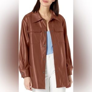 NWT Steve Madden Faux Good Measure Shacket Size XS‎